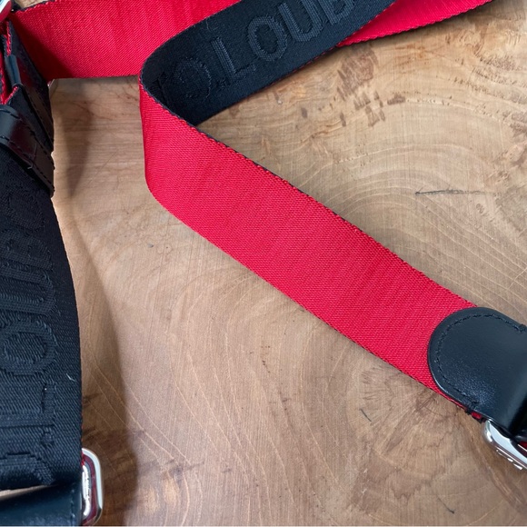 Christian Louboutin Red and Black Strap - Picture 7 of 7
